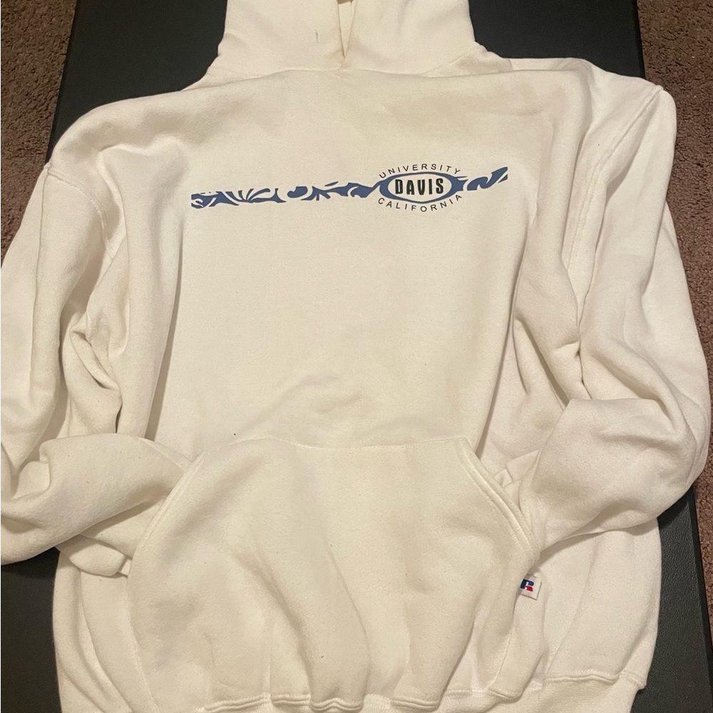 University of California Davis White Hoodie